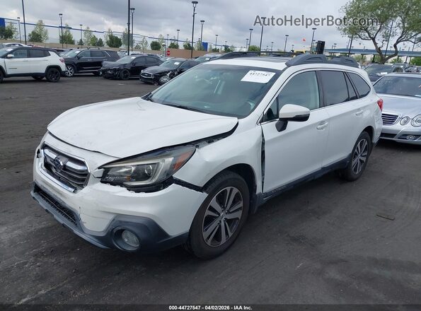 4S4BSAKC3J3370161 2018 SUBARU OUTBACK Белый Передняя левая четверть