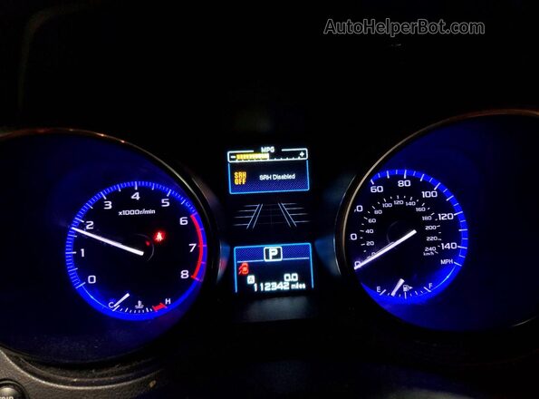 4S4BSANC6K3233454 2019 SUBARU OUTBACK Black Instrument cluster view