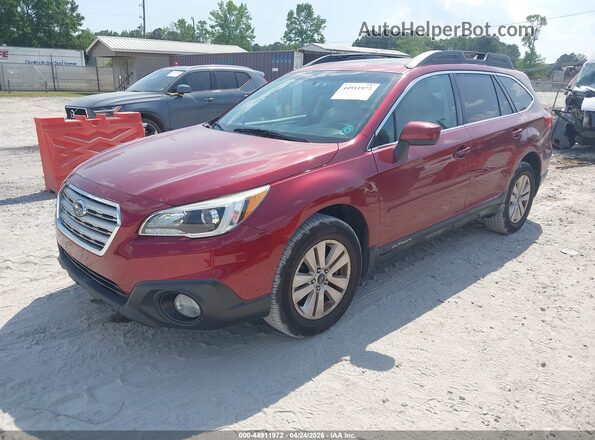 4S4BSBDC7G3243652 2016 SUBARU OUTBACK Burgundy Передня ліва чверть