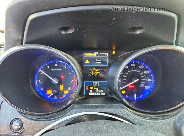 4S4BSENC4K3248980 2019 SUBARU OUTBACK Blue Instrument cluster view