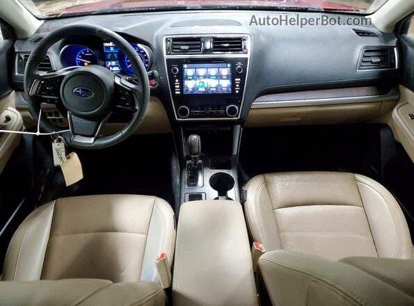 4S4BSENC9K3226893 2019 SUBARU OUTBACK Бордовый Вид панели приборов
