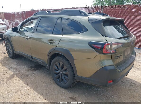 4S4BTAJC1P3150833 2023 SUBARU OUTBACK Зеленый Задняя левая четверть