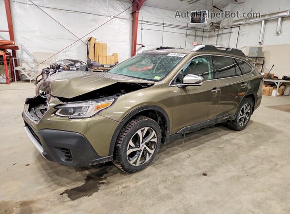 4S4BTAPC5N3149043 2022 SUBARU OUTBACK Зеленый Передняя левая четверть