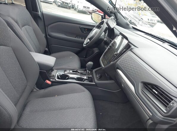4S4SLDB67T3021726 2026 SUBARU FORESTER Gray Widok wnętrza z przodu