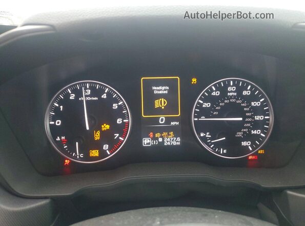 4S4SLDD68T3020324 2026 SUBARU FORESTER Бордовый Вид щитка приборов