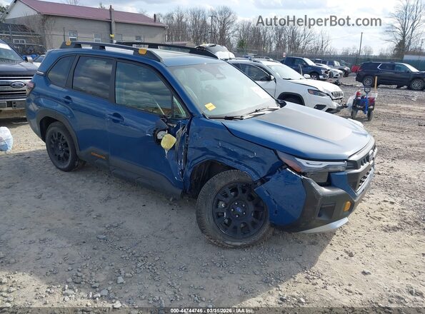 4S4SLDL65T3036224 2026 SUBARU FORESTER Синий Передняя правая четверть
