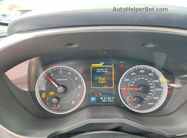 4S4WMAFD0L3422301 2020 SUBARU ASCENT Red Вид щитка приладів