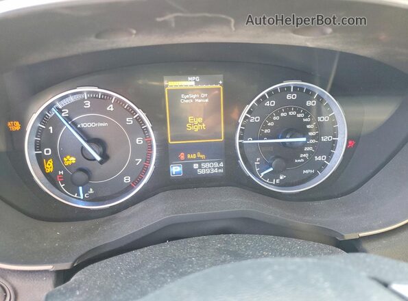 4S4WMAMD4K3438499 2019 SUBARU ASCENT Brown Widok zestawu wskaźników