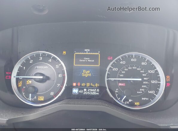 4S4WMARD0K3401989 2019 SUBARU ASCENT Gray უკანა სავარძლების ხედი