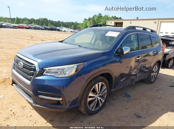 4S4WMARD7K3431104 2019 SUBARU ASCENT Blue წინა მარცხენა ხედი სამი მეოთხედიდან