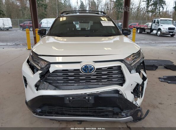 4T3E6RFV1MU032209 2021 TOYOTA RAV4 HYBRID Белый Вид задней части салона