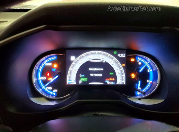 4T3EWRFV4LU007299 2020 TOYOTA RAV4 Gray Widok zestawu wskaźników