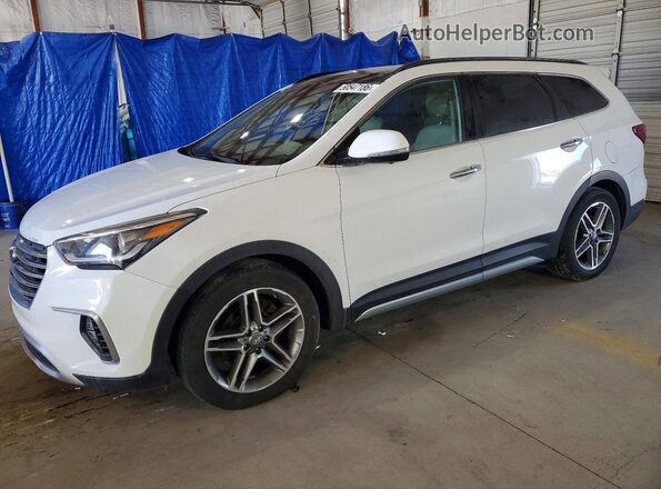 KM8SRDHF0HU170602 2017 HYUNDAI SANTA White Przód lewy