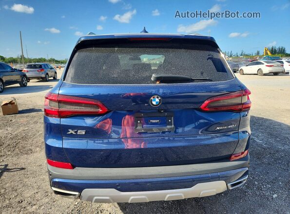 5UXCR6C54KLL11508 2019 BMW X5 Синий Вид салона спереди