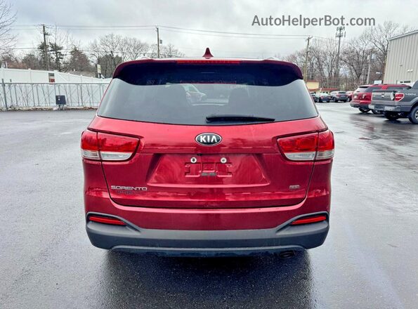 5XYPGDA31JG402759 2018 KIA SORENTO Красный Вид сзади