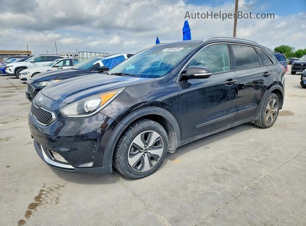 KNDCC3LC3H5048196 2017 KIA NIRO Black Передня ліва чверть