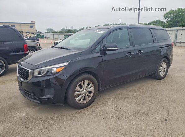 KNDMB5C16H6266029 2017 KIA SEDONA Black Przód lewy