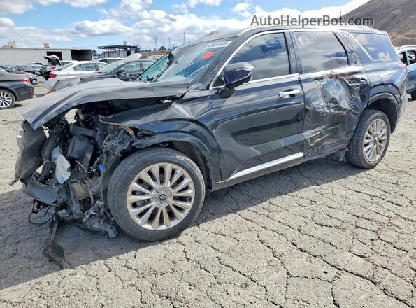 KM8R54HEXLU120672 2020 HYUNDAI PALISADE Черный Передняя левая четверть