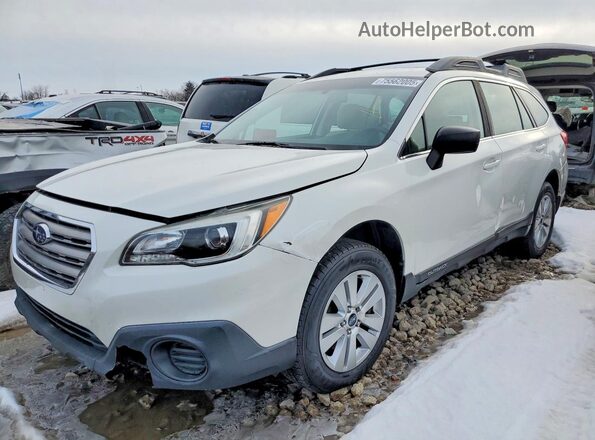 4S4BSAAC7H3283343 2017 SUBARU OUTBACK Белый Передняя левая четверть