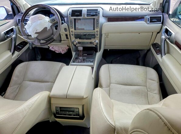 JTJBM7FX3K5225588 2019 LEXUS GX White Widok deski rozdzielczej