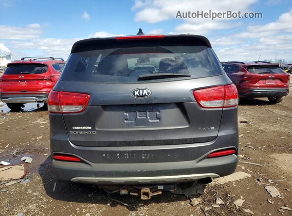 5XYPHDA51HG203607 2017 KIA SORENTO Gray Widok wnętrza z przodu