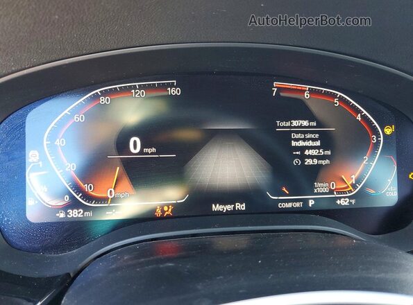 WBAJR3C00LWW69312 2020 BMW 5 SERIES Угольный Вид задних сидений