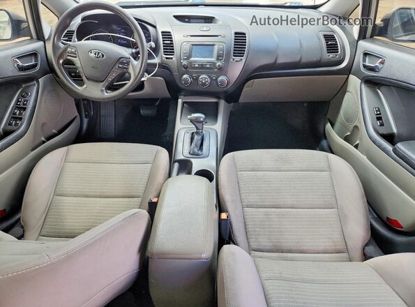 KNAFX4A64G5455735 2016 KIA FORTE Серебряный Вид щитка приборов