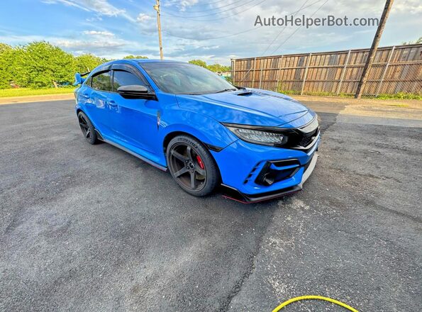 SHHFK8G7XMU202954 2021 HONDA CIVIC Синий Передняя левая четверть