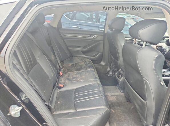 1HGCV1F43MA018881 2021 HONDA ACCORD Черный Вид задней части салона