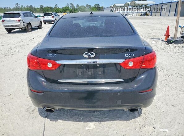 JN1EV7APXGM302266 2016 INFINITI Q50 Черный Вид салона спереди
