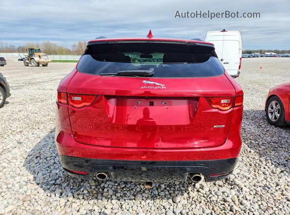SADCM2BVXHA887803 2017 JAGUAR F-PACE Красный Вид салона спереди