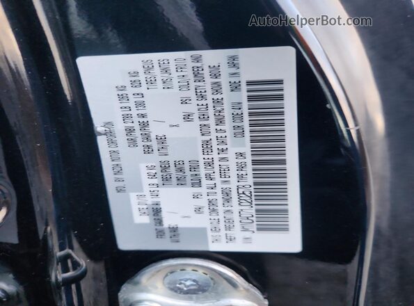 JM1NDAD71J0202578 2018 MAZDA MX-5 Черный Вид наклейки с VIN-кодом