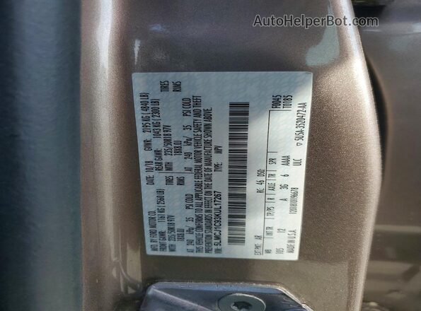 5LMCJ1C93KUL17267 2019 LINCOLN MKC Бежевый Панорамный вид салона 360°