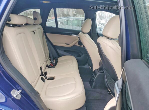 WBXJG9C07L5P84395 2020 BMW X1 Синий Вид задней части салона