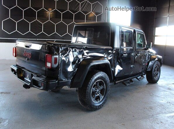 1C6HJTAG1LL158662 2020 JEEP GLADIATOR Black Przód prawy