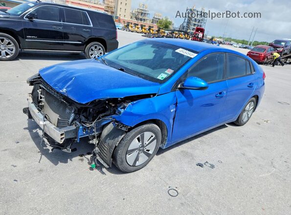 KMHC65LC1JU102850 2018 HYUNDAI IONIQ Синий Передняя левая четверть