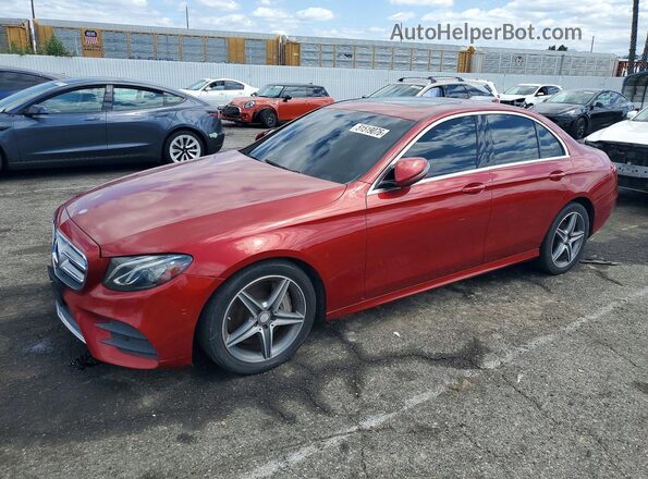 WDDZF4JB8HA031165 2017 MERCEDES-BENZ E Burgundy Передня ліва чверть