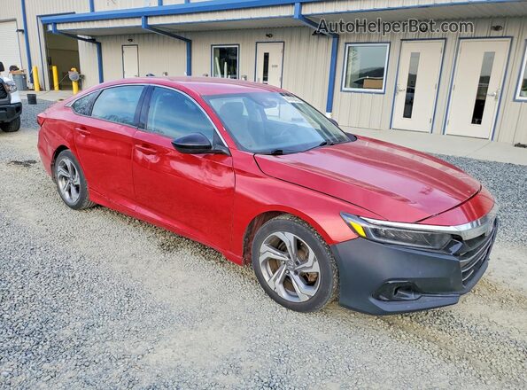 1HGCV1F43MA026754 2021 HONDA ACCORD Red Vista frontal
