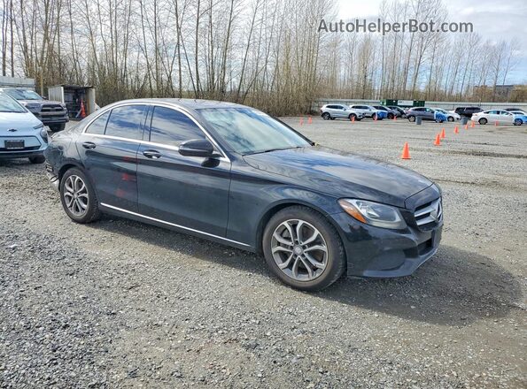 55SWF4JB0GU099672 2016 MERCEDES-BENZ C Black Передня права чверть