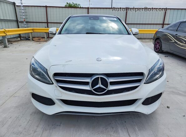 55SWF4JB1GU152184 2016 MERCEDES-BENZ C White Вид спереду