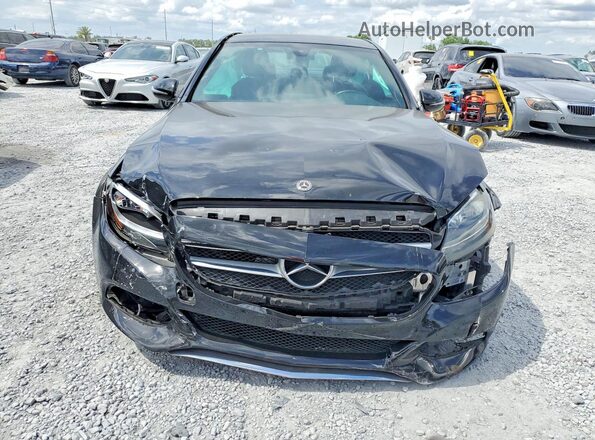 55SWF4JB1JU257069 2018 MERCEDES-BENZ C Black Widok z przodu