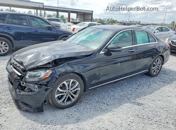 55SWF4JB1JU257069 2018 MERCEDES-BENZ C Black Przód lewy
