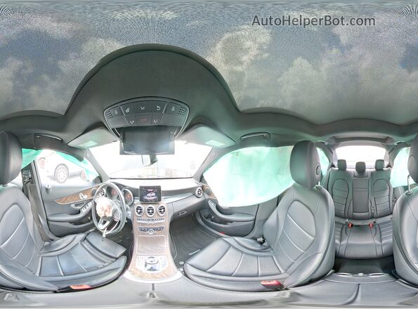 55SWF4JB1JU257069 2018 MERCEDES-BENZ C Black Widok naklejki z numerem VIN