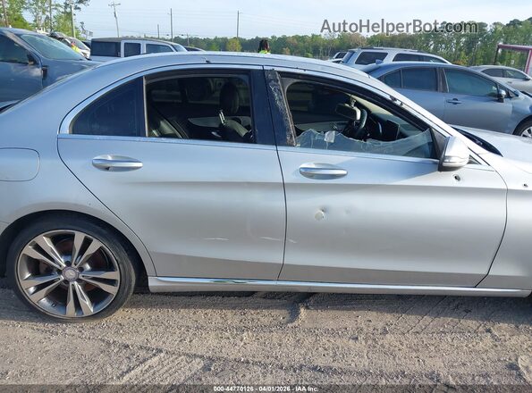 55SWF4JB2GU148001 2016 MERCEDES-BENZ C-CLASS Silver Front view