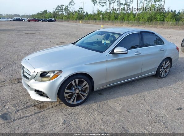55SWF4JB2GU148001 2016 MERCEDES-BENZ C-CLASS Silver Front left