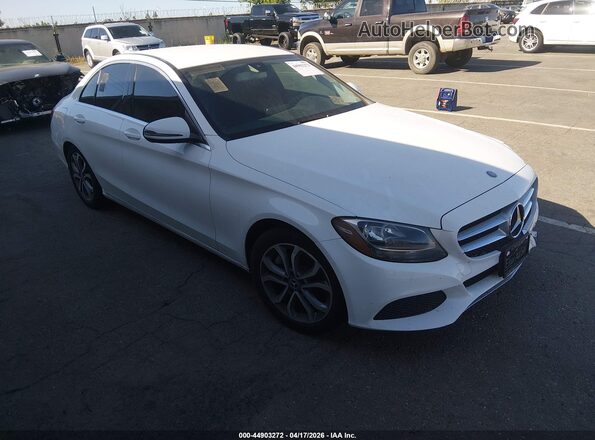 55SWF4JB2HU226584 2017 MERCEDES-BENZ C-CLASS White Передня права чверть