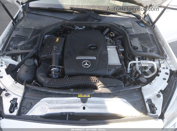 55SWF4JB2HU226584 2017 MERCEDES-BENZ C-CLASS White Вид ззаду