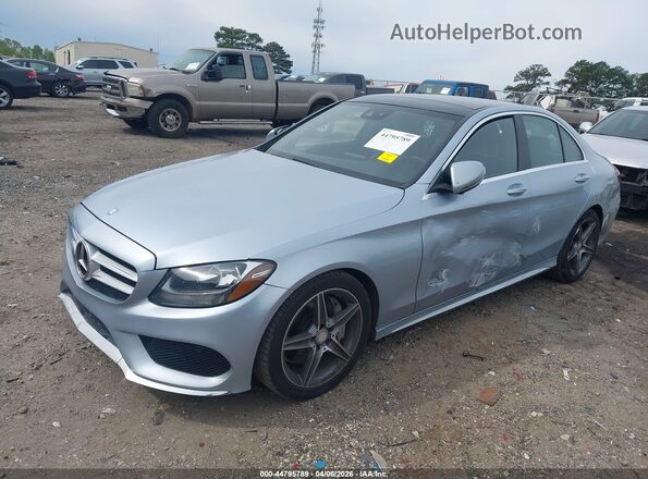 55SWF4JB3GU126685 2016 MERCEDES-BENZ C-CLASS Silver Przód lewy