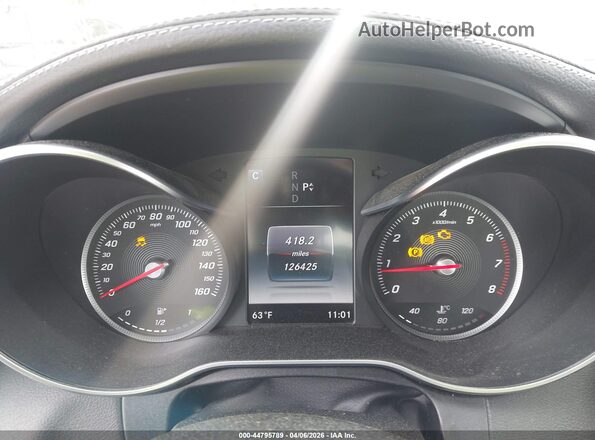 55SWF4JB3GU126685 2016 MERCEDES-BENZ C-CLASS Silver Widok tylnych siedzeń