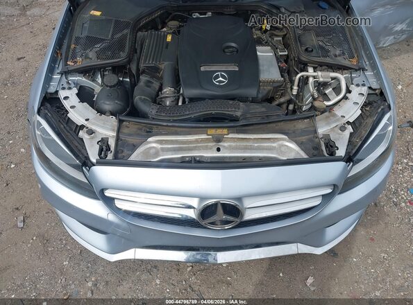 55SWF4JB3GU126685 2016 MERCEDES-BENZ C-CLASS Silver Widok z tyłu